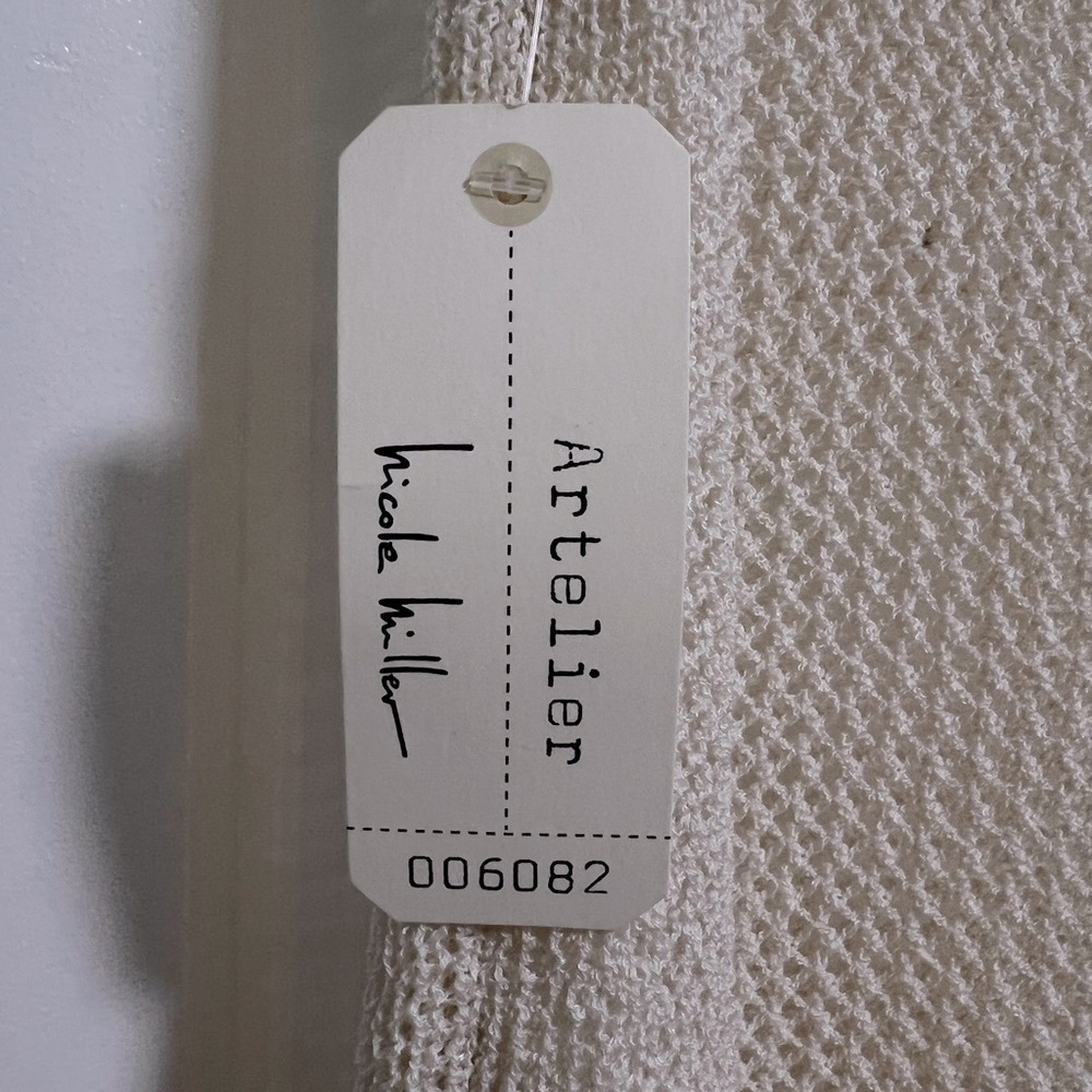 Atelier Nicole Miller Knitted Long Vest Sleeveless Top - Picture 4 of 4